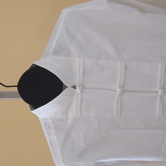 NWT Traditional Men's Asian Style White Shirt Unisex Size S/M USA Size Asian L - Picture 2 of 10